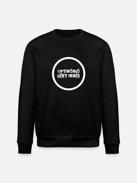 Optimismus geht immer - Stanley/Stella Unisex Bio-Sweatshirt ROLLER - Schwarz