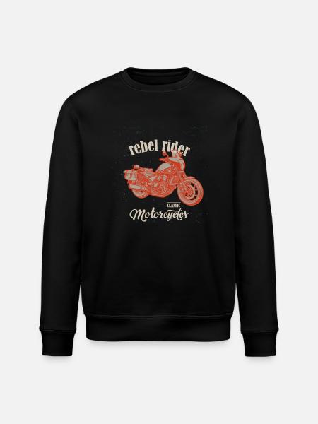 Chopper // Custom // Motorcycle - Stanley/Stella ROLLER Unisex Organic Sweatshirt - black