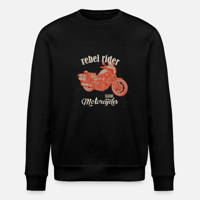 Chopper // Custom // Motorcycle - Stanley/Stella ROLLER Unisex Organic Sweatshirt - black