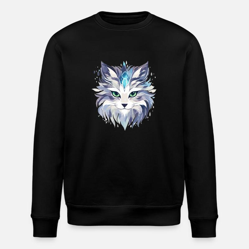 Chat - illustration - Sweat bio ROLLER Stanley/Stella Unisexe - noir