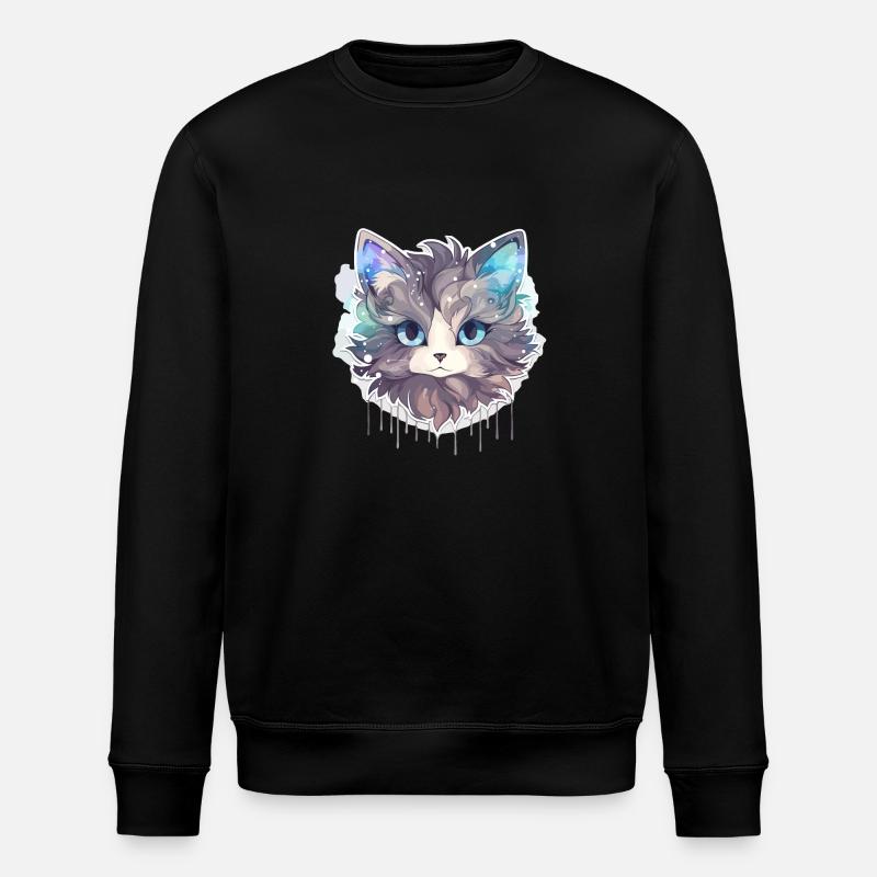 Chat - illustration - Sweat bio ROLLER Stanley/Stella Unisexe - noir