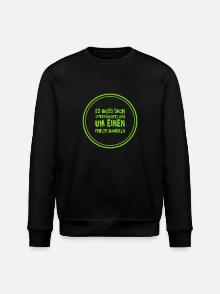 offenkundiger Fehler - Stanley/Stella Unisex Bio-Sweatshirt ROLLER - Schwarz
