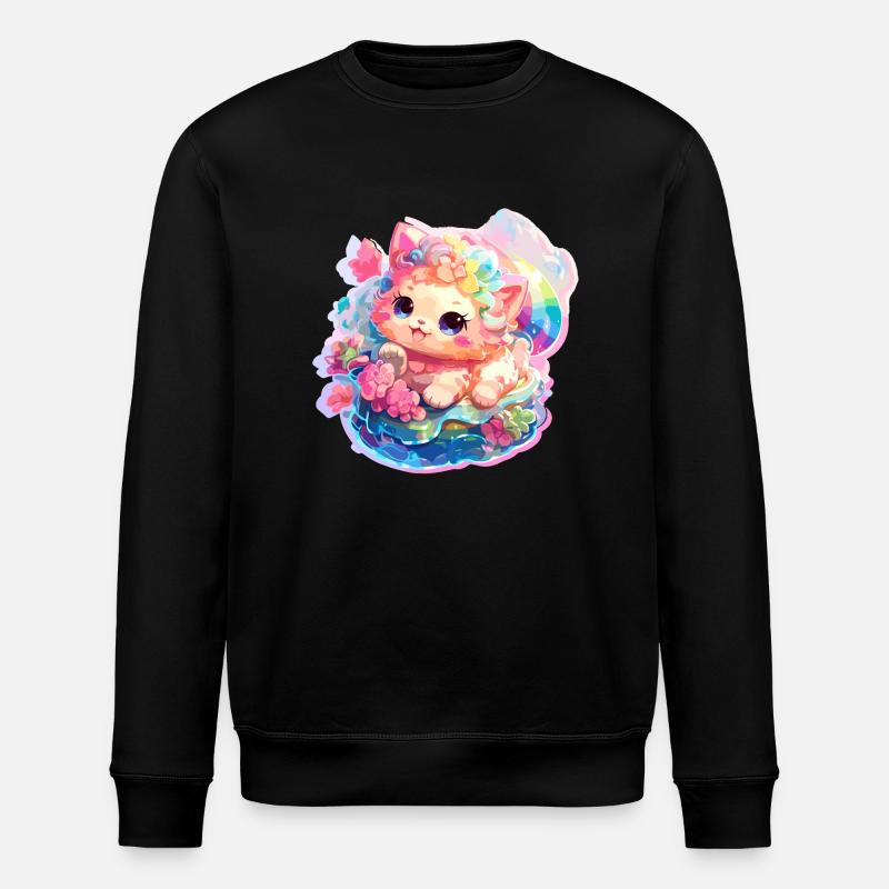 Chat - illustration - Sweat bio ROLLER Stanley/Stella Unisexe - noir