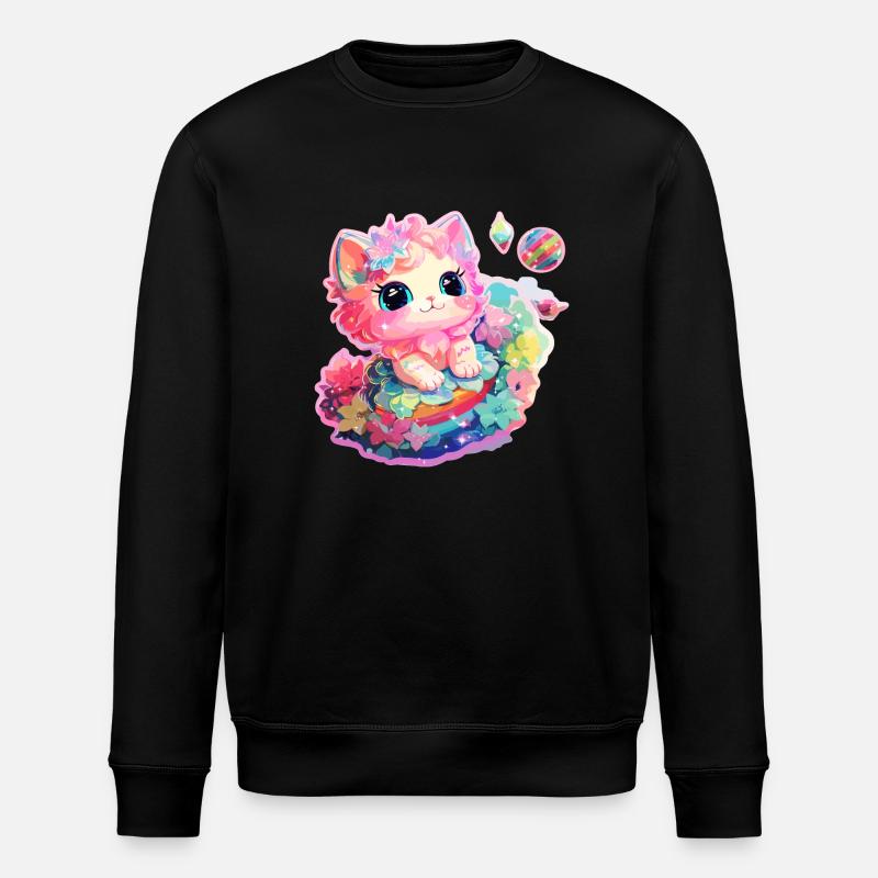 Chat - illustration - Sweat bio ROLLER Stanley/Stella Unisexe - noir