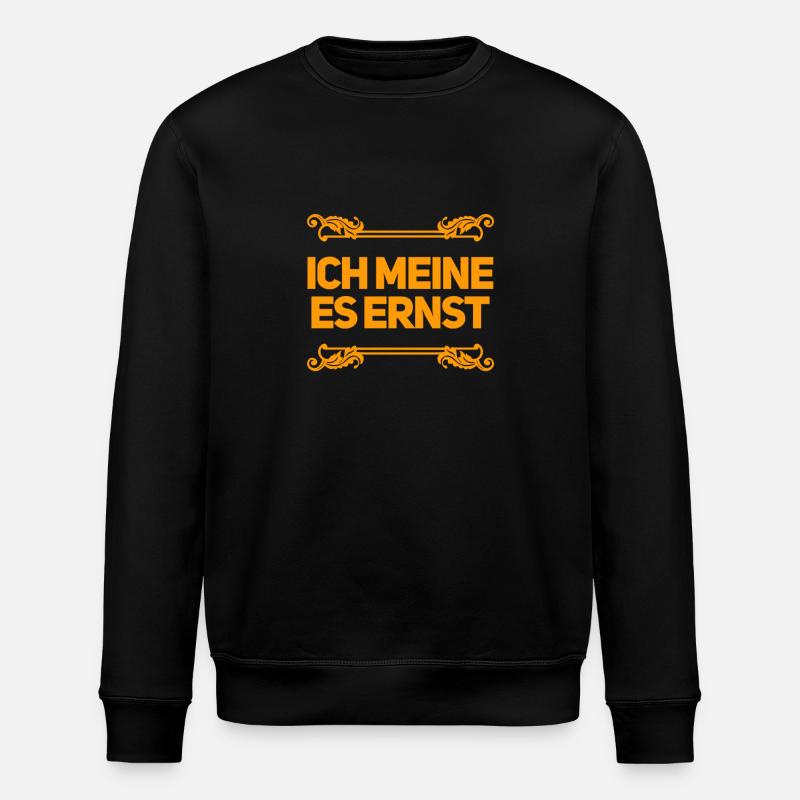 das ist mein ernst - Stanley/Stella Unisex Bio-Sweatshirt ROLLER - Schwarz