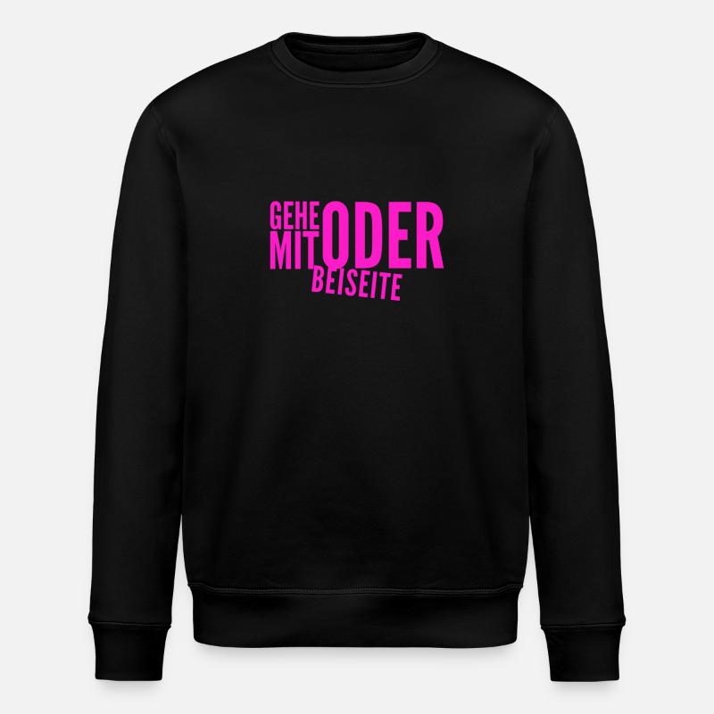 kommst du mit oder nicht? - Stanley/Stella Unisex Bio-Sweatshirt ROLLER - Schwarz