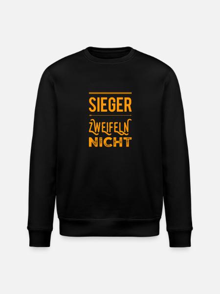 Sieger zweifeln nicht - Stanley/Stella Unisex Bio-Sweatshirt ROLLER - Schwarz