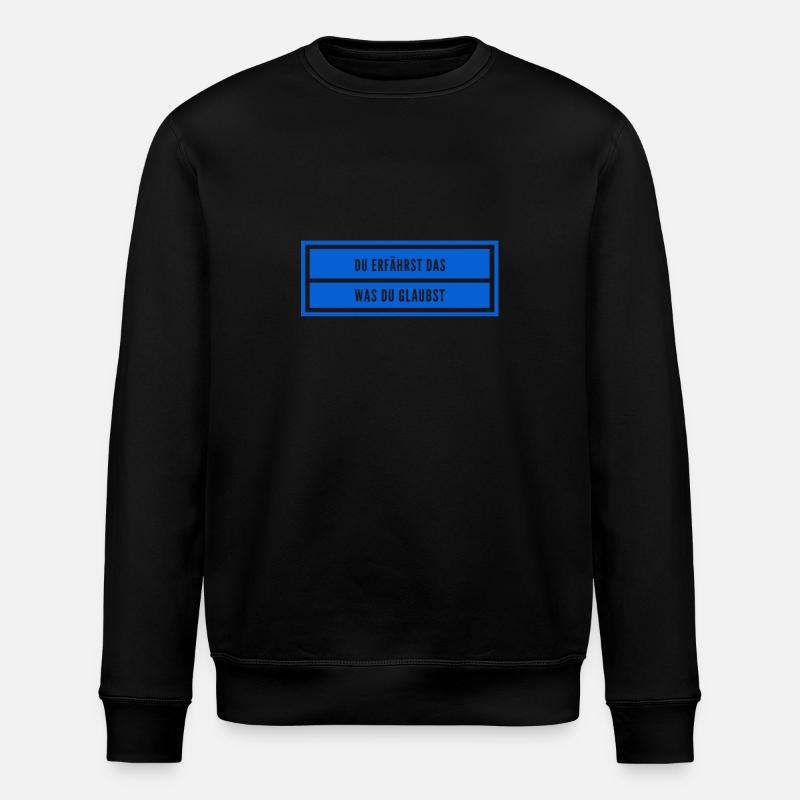 achte auf deinen Glauben - Stanley/Stella Unisex Bio-Sweatshirt ROLLER - Schwarz