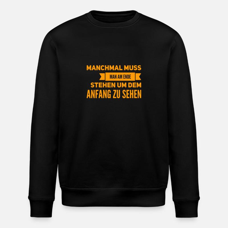 alles hat einen Sinn - Stanley/Stella Unisex Bio-Sweatshirt ROLLER - Schwarz