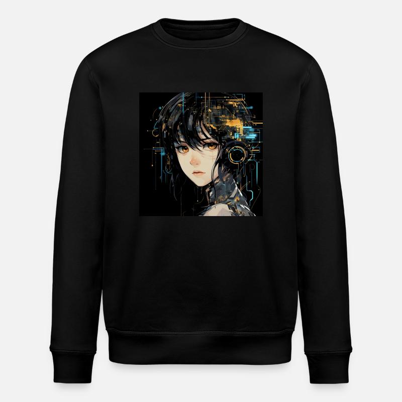 Anime Yeux Numérique - Sweat bio ROLLER Stanley/Stella Unisexe - noir