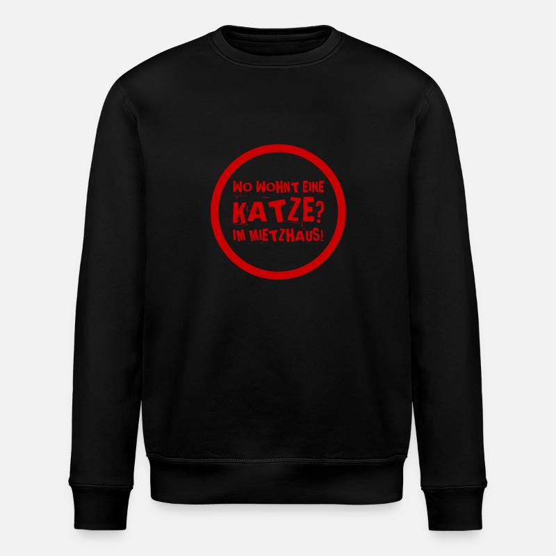 Mietzhaus - Stanley/Stella Unisex Bio-Sweatshirt ROLLER - Schwarz