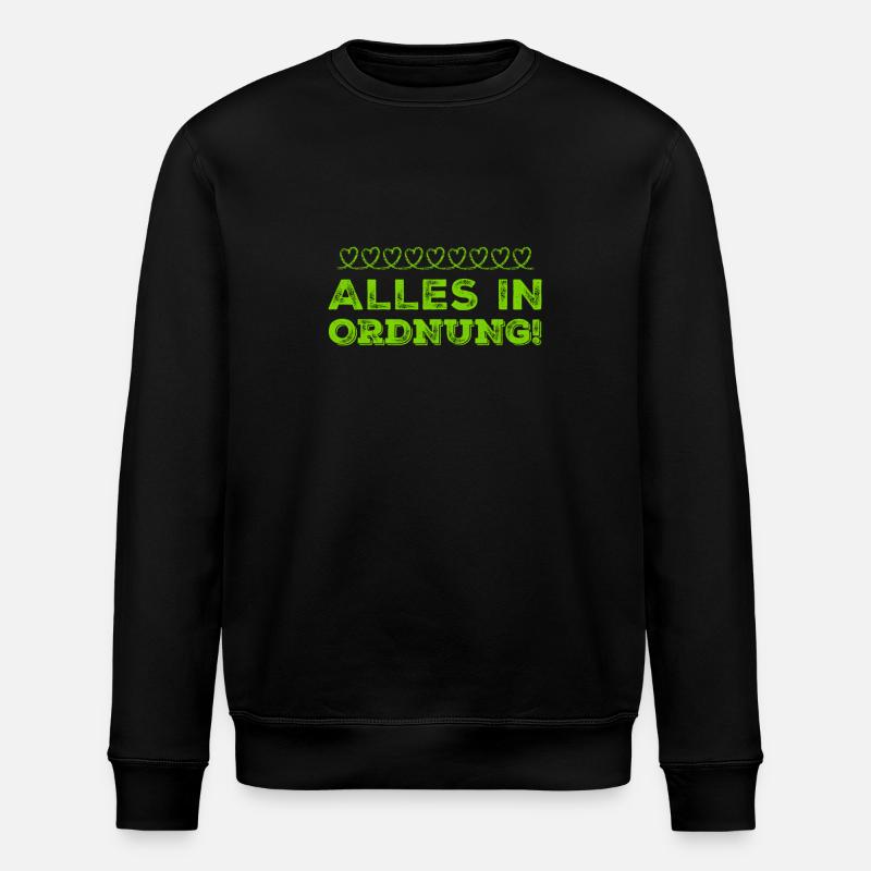 mir geht es gut - Stanley/Stella Unisex Bio-Sweatshirt ROLLER - Schwarz