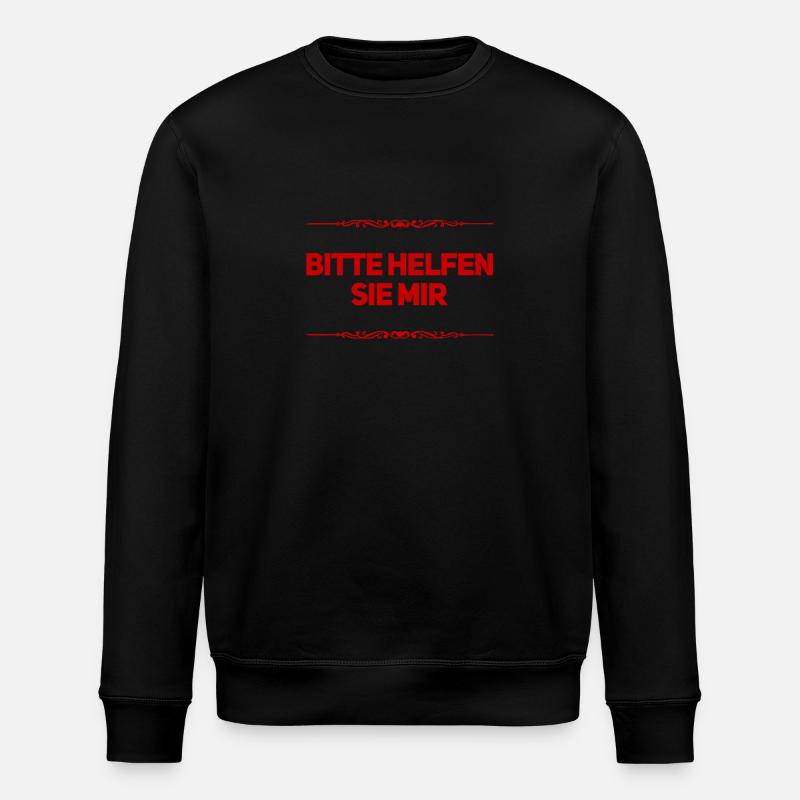 ich suche Hilfe - Stanley/Stella Unisex Bio-Sweatshirt ROLLER - Schwarz