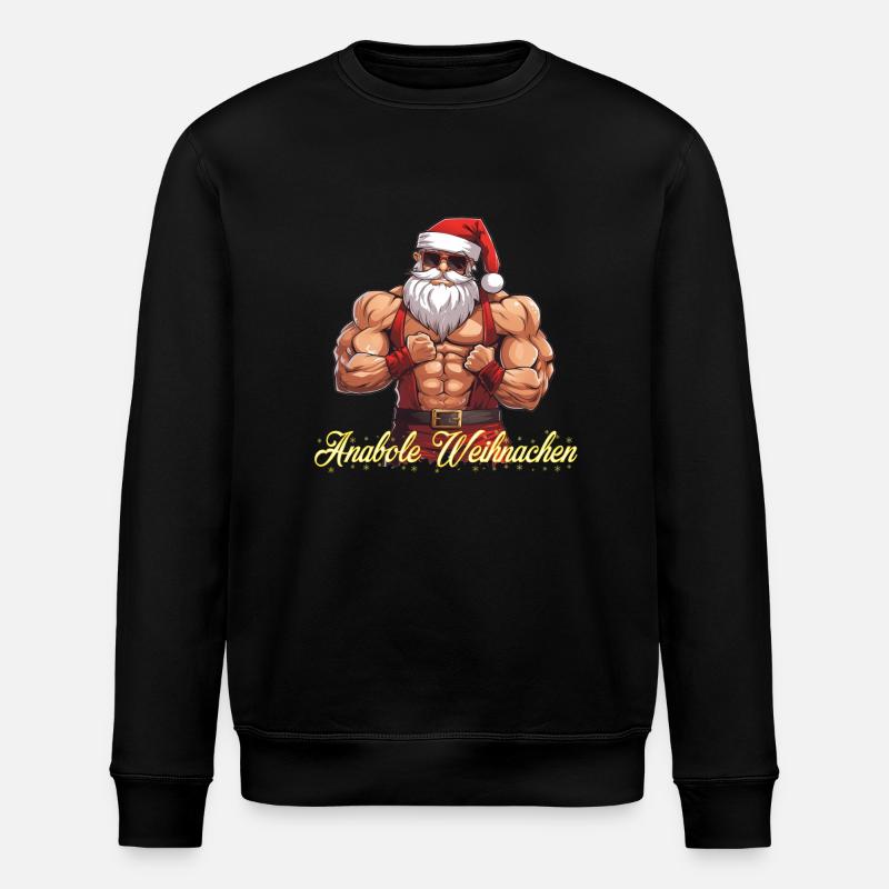 Weihnachtsmann - Stanley/Stella Unisex Bio-Sweatshirt ROLLER - Schwarz