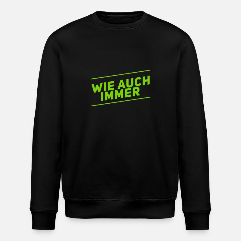 na und - Stanley/Stella Unisex Bio-Sweatshirt ROLLER - Schwarz