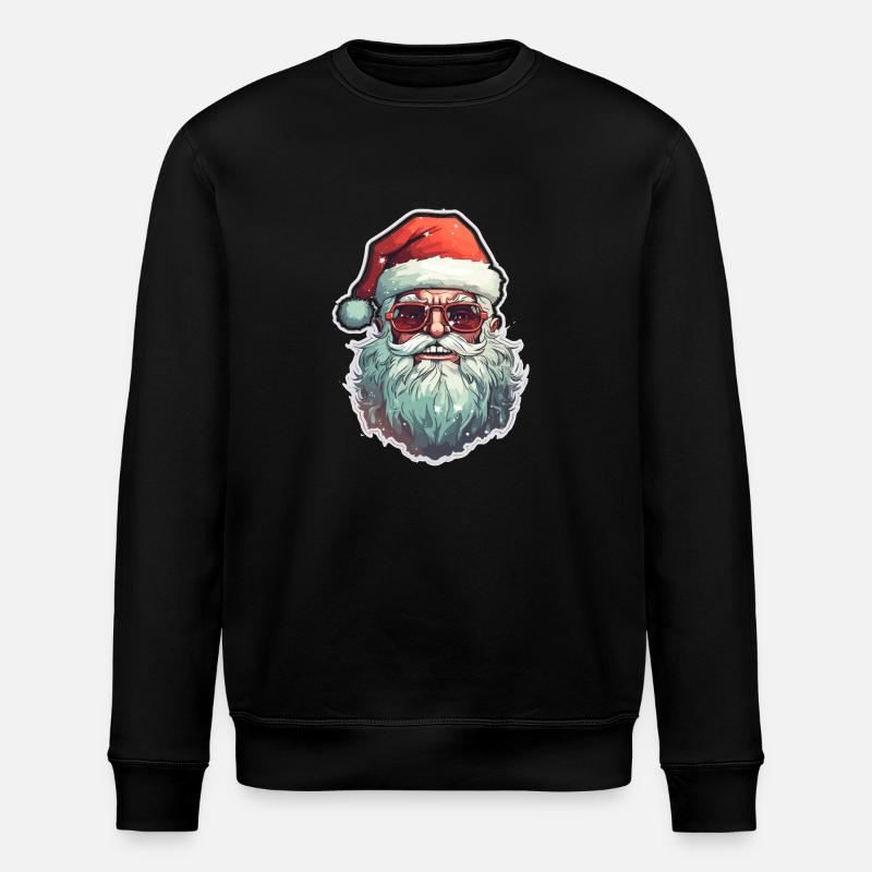Père Noël - illustration - Sweat bio ROLLER Stanley/Stella Unisexe - noir