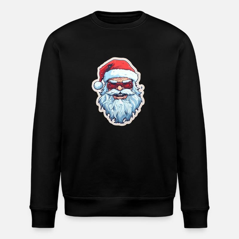 Santa Claus - illustration - Stanley/Stella ROLLER Unisex Organic Sweatshirt - black