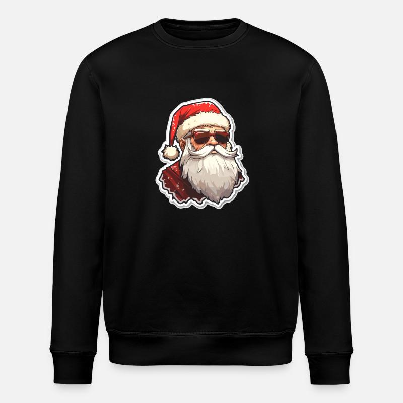 Père Noël - illustration - Sweat bio ROLLER Stanley/Stella Unisexe - noir