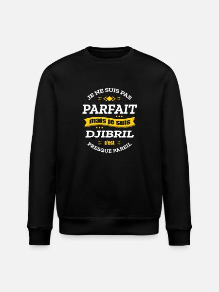 DJIBRIL PARFAIT - PRENOM DJIBRIL - Sweat bio ROLLER Stanley/Stella Unisexe - noir
