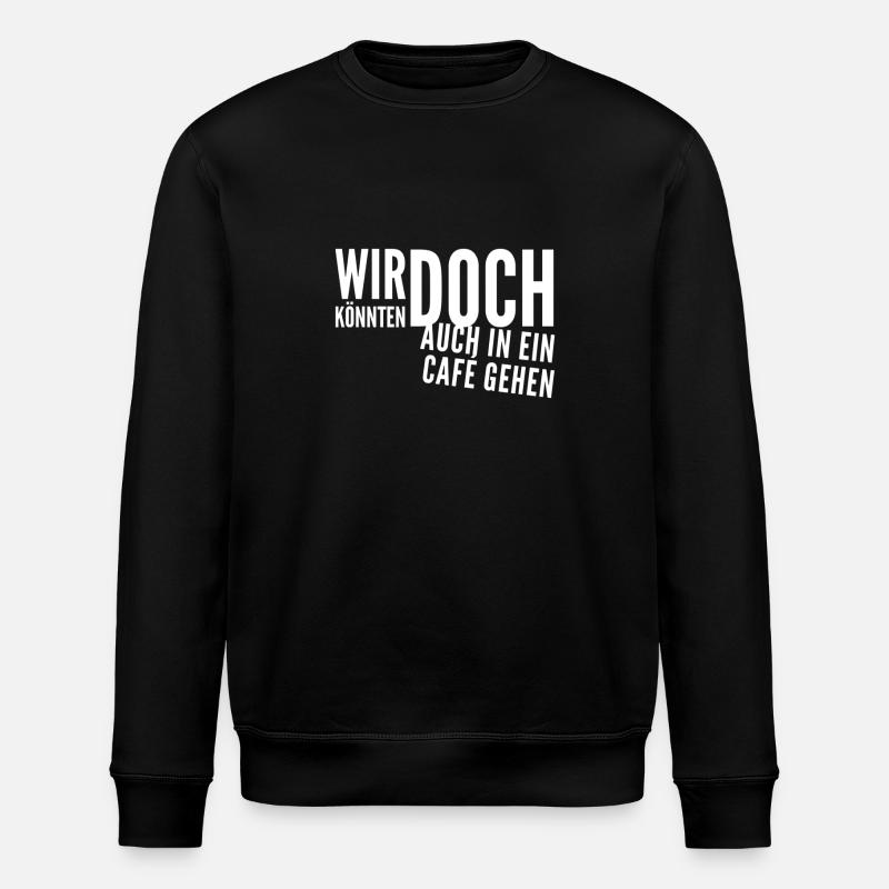 ich will dich kennenlernen - Stanley/Stella Unisex Bio-Sweatshirt ROLLER - Schwarz