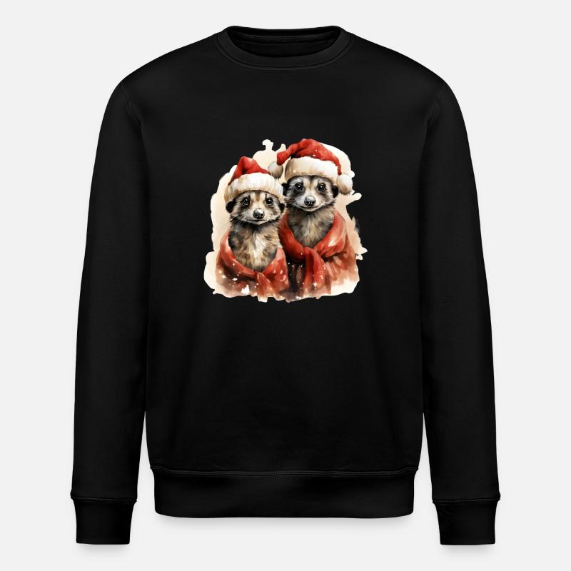 Suricate de Noël - Sweat bio ROLLER Stanley/Stella Unisexe - noir