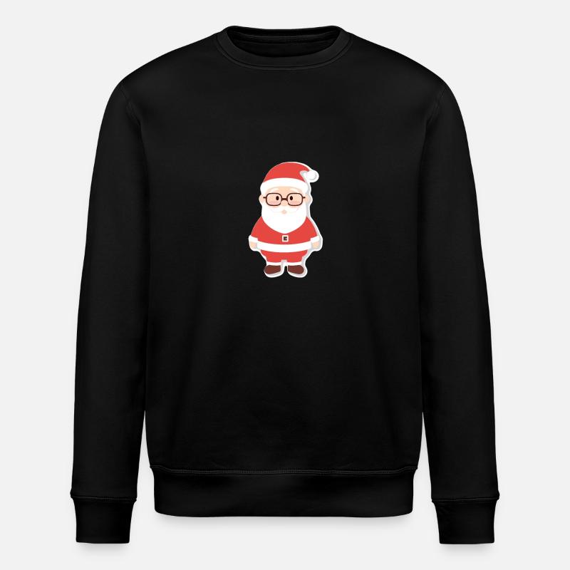 Weihnachtsmann - Illustration - Stanley/Stella Unisex Bio-Sweatshirt ROLLER - Schwarz