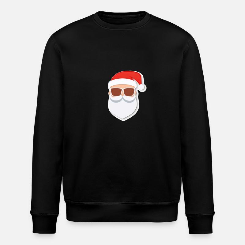 Weihnachtsmann - Illustration - Stanley/Stella Unisex Bio-Sweatshirt ROLLER - Schwarz