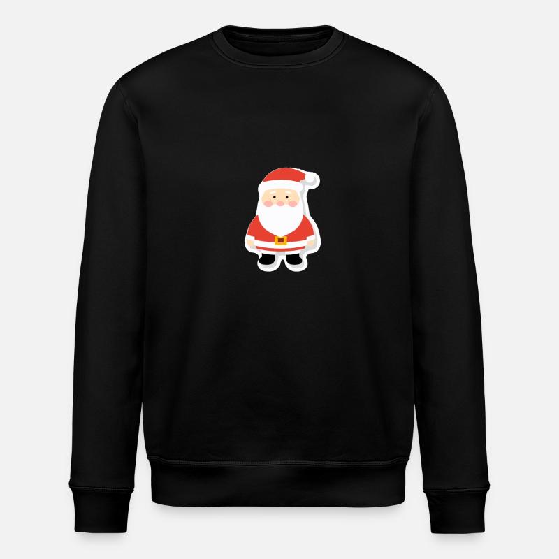 Weihnachtsmann - Illustration - Stanley/Stella Unisex Bio-Sweatshirt ROLLER - Schwarz