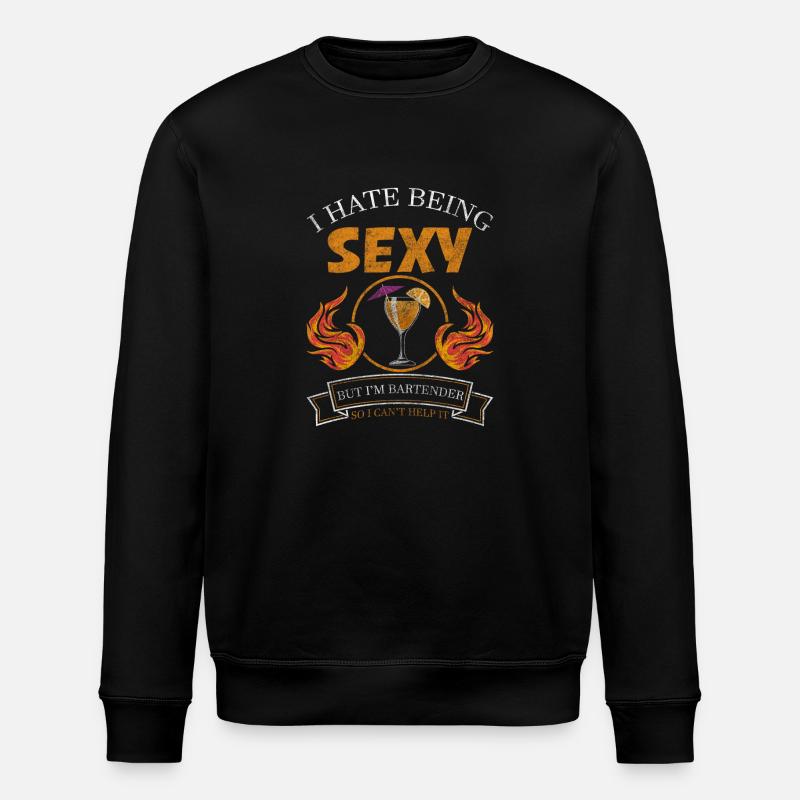 Bar Alkohol Mixgetränk - Stanley/Stella Unisex Bio-Sweatshirt ROLLER - Schwarz
