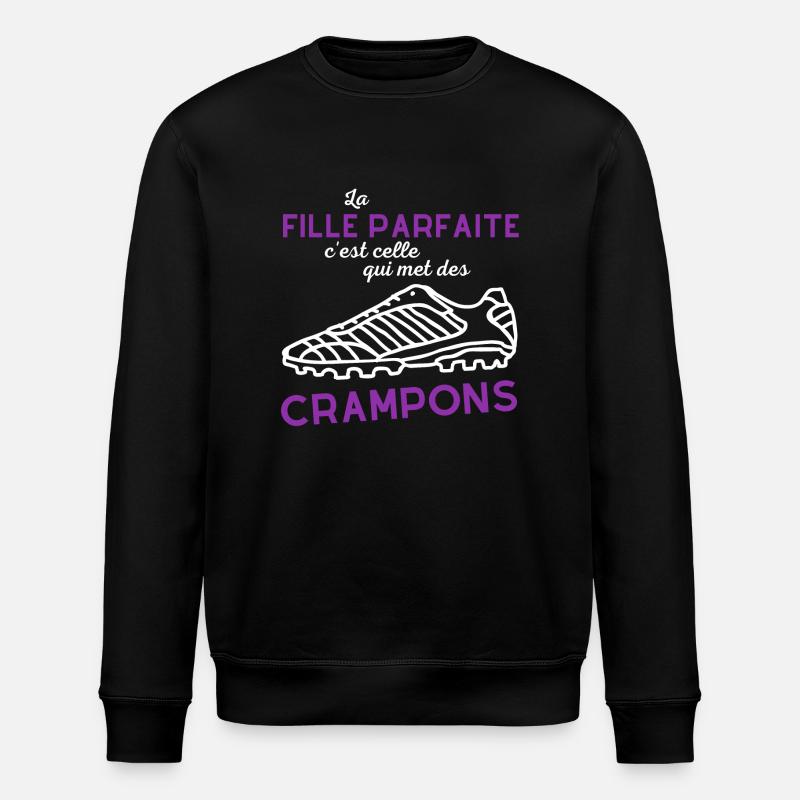 Fille parfaite crampons - Sweat bio ROLLER Stanley/Stella Unisexe - noir