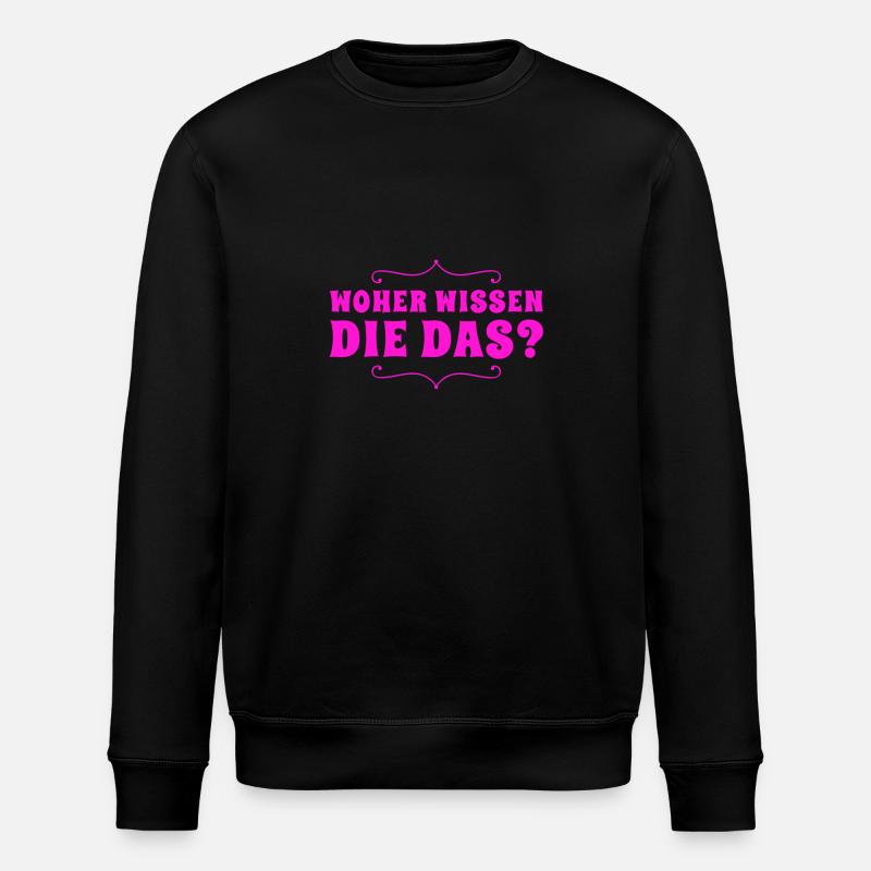 wir werden abgehört - Stanley/Stella Unisex Bio-Sweatshirt ROLLER - Schwarz