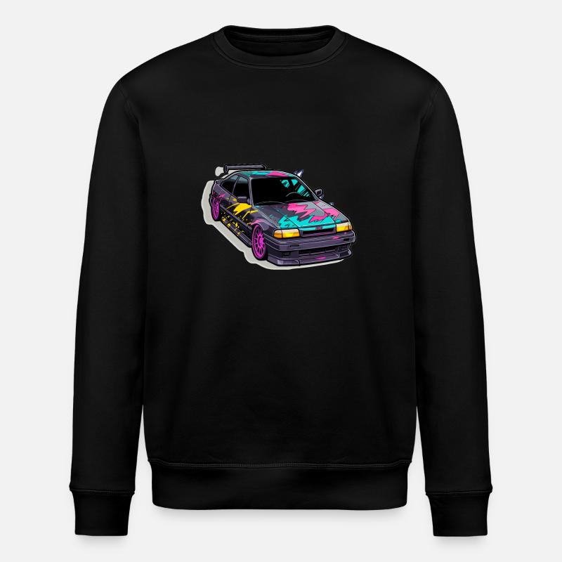 Voiture - Illustration - Sweat bio ROLLER Stanley/Stella Unisexe - noir