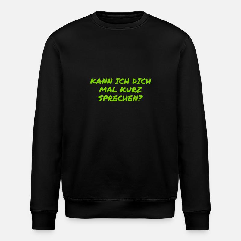 bereit zu reden - Stanley/Stella Unisex Bio-Sweatshirt ROLLER - Schwarz