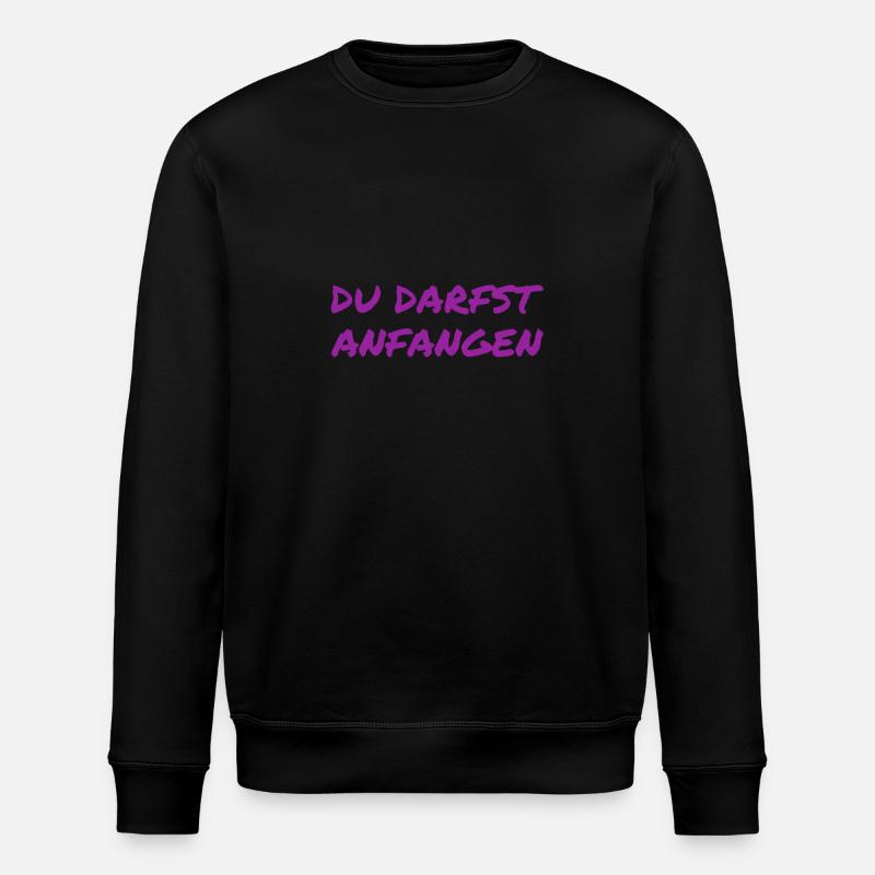 du darfst starten - Stanley/Stella Unisex Bio-Sweatshirt ROLLER - Schwarz