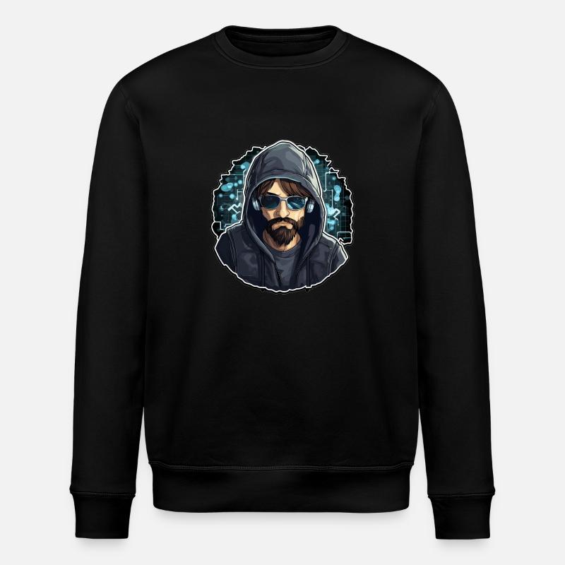Hacker éthique - Illustration - Sweat bio ROLLER Stanley/Stella Unisexe - noir