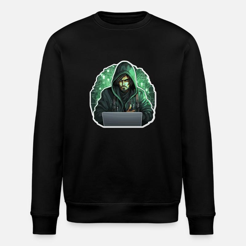 Hacker éthique - Illustration - Sweat bio ROLLER Stanley/Stella Unisexe - noir