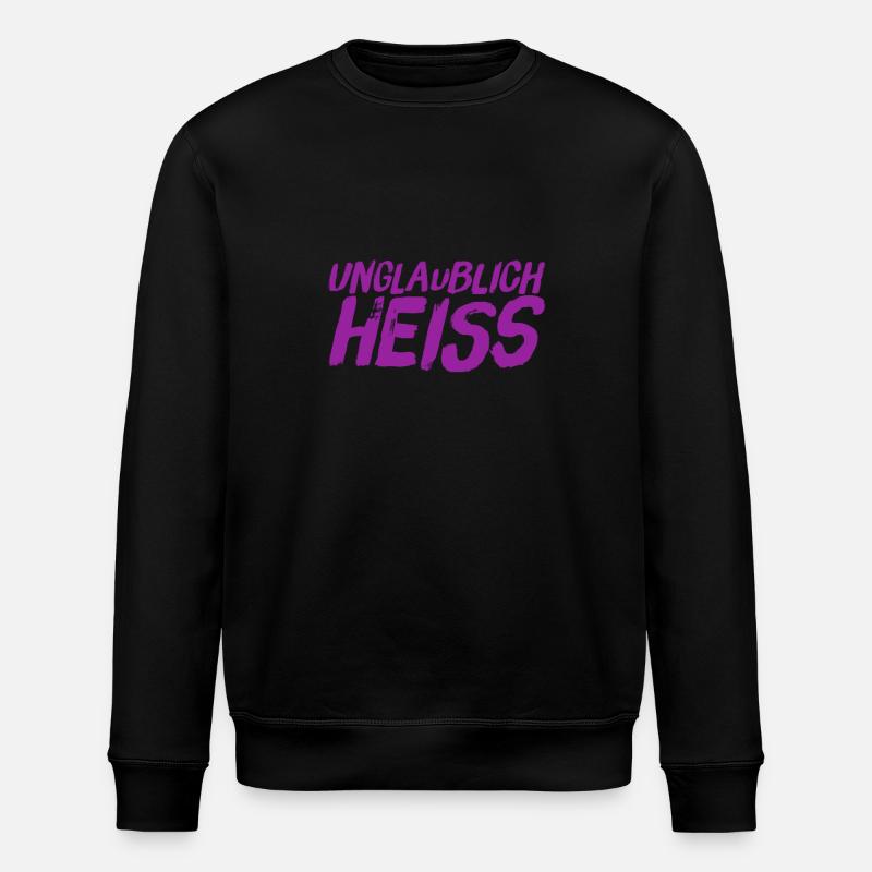 ich bin attraktiv - Stanley/Stella Unisex Bio-Sweatshirt ROLLER - Schwarz