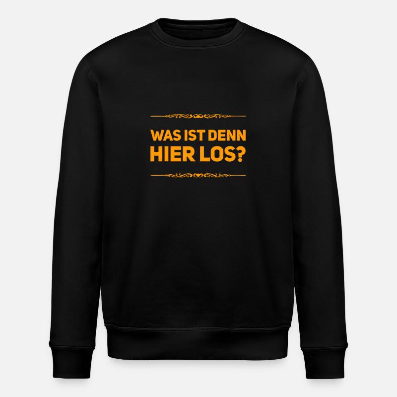 ich bin erstaunt - Stanley/Stella Unisex Bio-Sweatshirt ROLLER - Schwarz