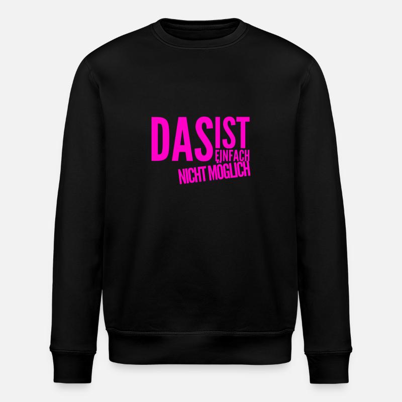 ich wunder mich - Stanley/Stella Unisex Bio-Sweatshirt ROLLER - Schwarz