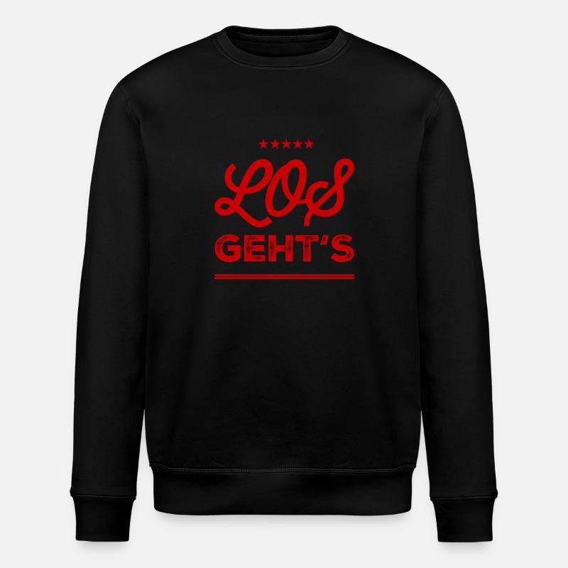 beginnen wir - Stanley/Stella Unisex Bio-Sweatshirt ROLLER - Schwarz