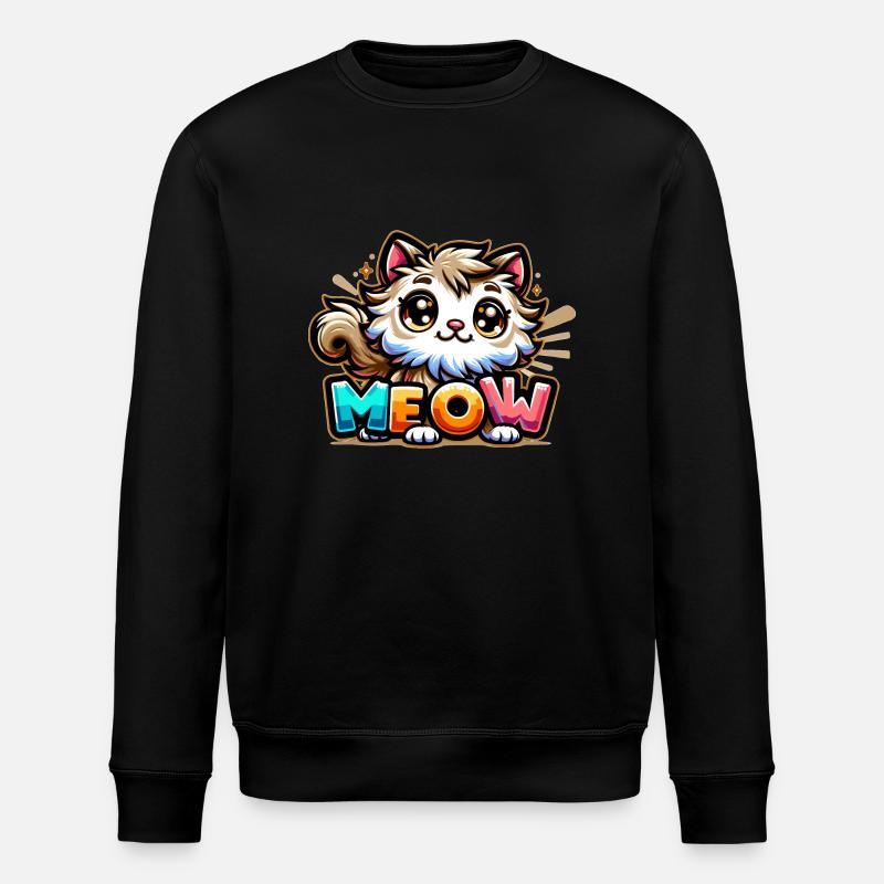 Miaou - Illustration de chat - Sweat bio ROLLER Stanley/Stella Unisexe - noir