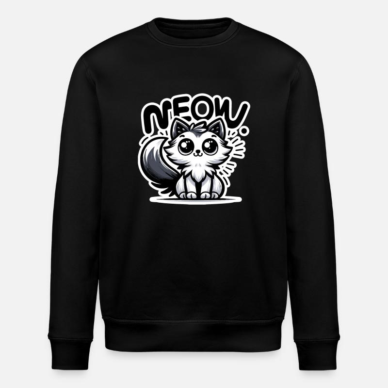 Miaou - Illustration de chat - Sweat bio ROLLER Stanley/Stella Unisexe - noir