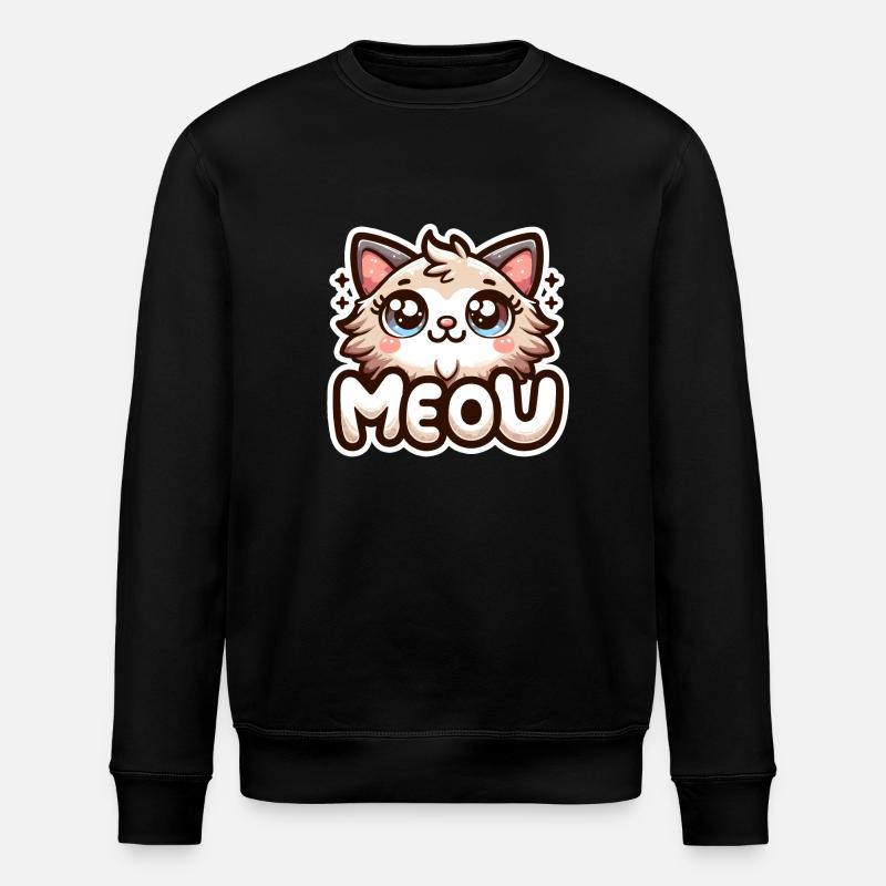 Miaou - Illustration de chat - Sweat bio ROLLER Stanley/Stella Unisexe - noir