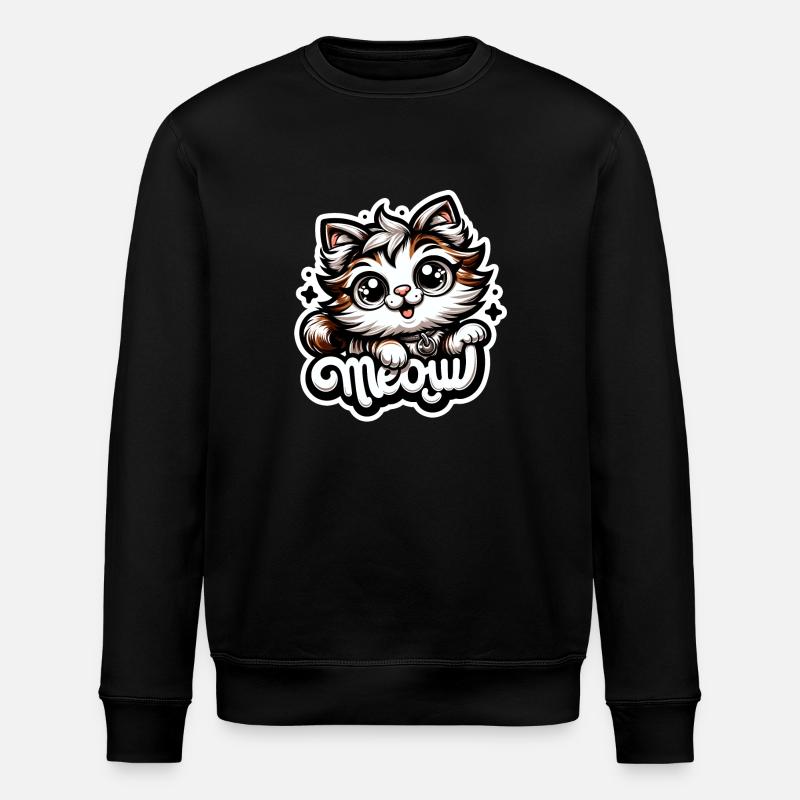 Miaou - Illustration de chat - Sweat bio ROLLER Stanley/Stella Unisexe - noir