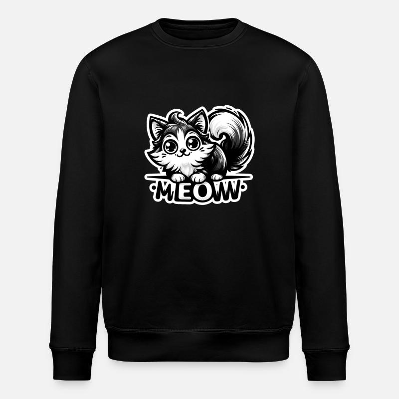 Miaou - Illustration de chat - Sweat bio ROLLER Stanley/Stella Unisexe - noir