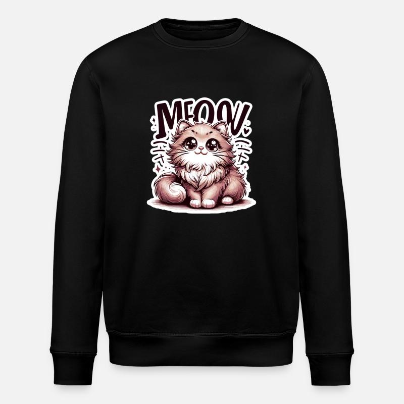 Miaou - Illustration de chat - Sweat bio ROLLER Stanley/Stella Unisexe - noir