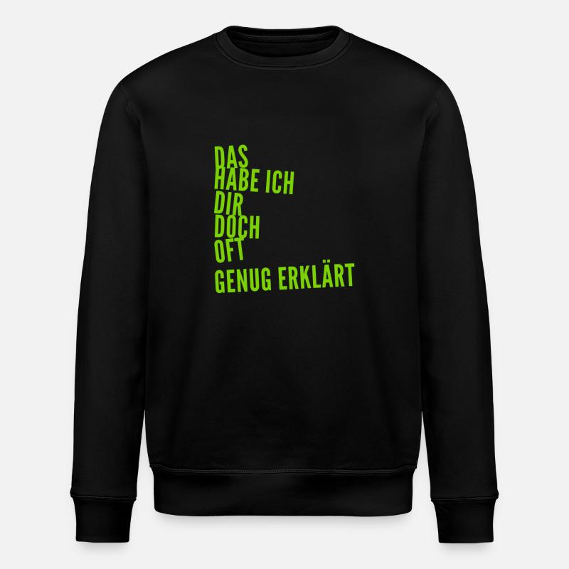 keinen Bock mehr - Stanley/Stella Unisex Bio-Sweatshirt ROLLER - Schwarz