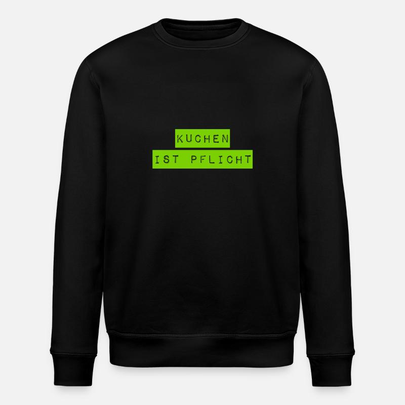 Kuchen geht immer - Stanley/Stella Unisex Bio-Sweatshirt ROLLER - Schwarz