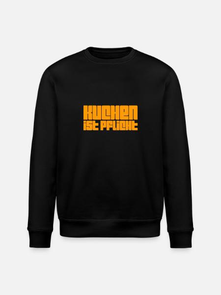 ich liebe Kuchen - Stanley/Stella Unisex Bio-Sweatshirt ROLLER - Schwarz