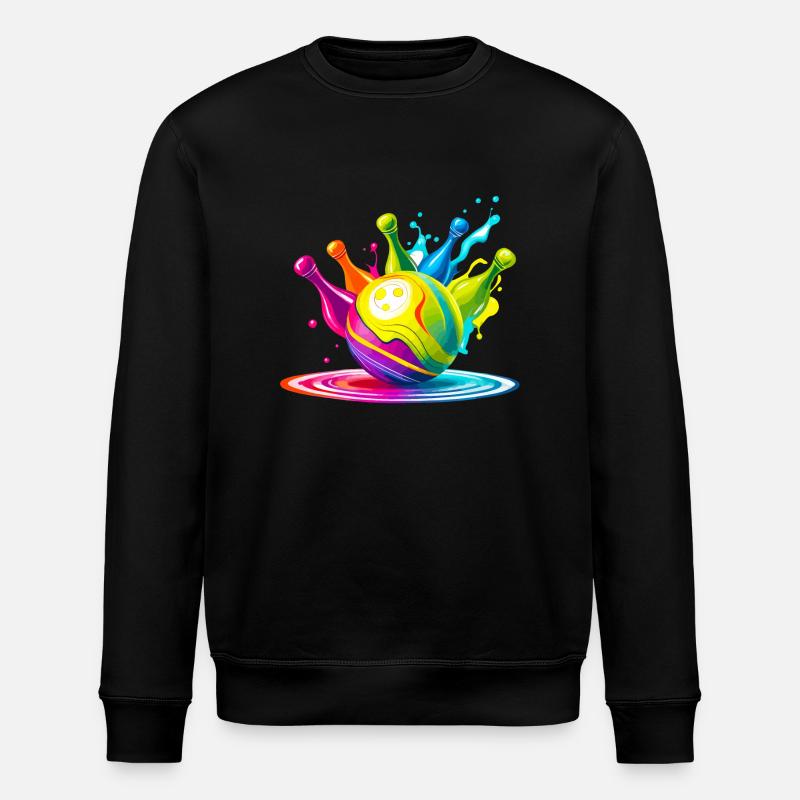 Kegeln - Stanley/Stella Unisex Bio-Sweatshirt ROLLER - Schwarz
